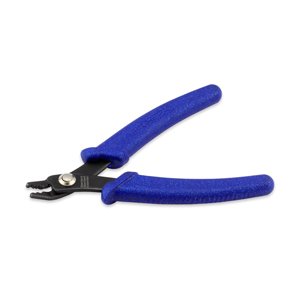 Classic Series Glimmer Crimper Tool STANDARD, Blue Speckle Vinyl-Free Grips, Rivet Joint, Single Leaf Spring, 5.25 in / 13.3 cm