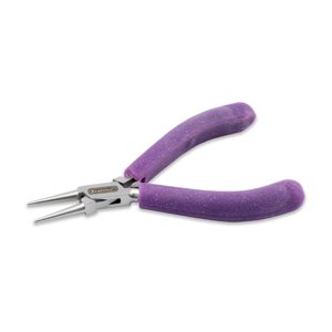 Designer Series Artistic Wire Glimmer Round Nose Pliers, Lavender Speckle Vinyl-Free Grips, Stainless Steel, Box Joint, Double Leaf Springs, 4.75 in / 12 cm