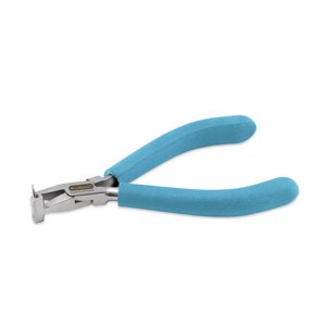 Designer Series Wire Banding Pliers, Pacific Blue Vinyl-Free Grips, creates Single-Wide Bands for 20 & 21 gauge wire, Stainless Steel, 5.5 in / 14 cm