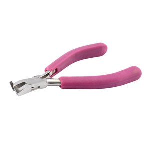Professional Series Tungsten Carbide Jaw Hard Wire Bypass Flush Cutter, Purple Vinyl-Free Grips, Stainless Steel, cuts Memory Wire diameters 0.7mm and smaller, 5 in / 12.7 cm