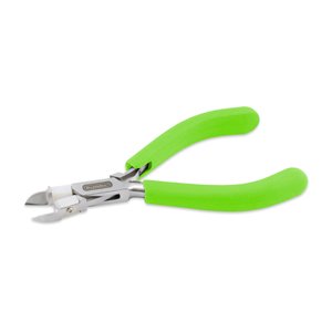 Professional Series Nylon Inner Jaw Semi-Flush Cutters, Lime Green Vinyl-Free Grips, Stainless Steel, Box Joint, Double Leaf Springs, 5.75 in / 14.6 cm