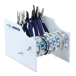 Tool & Spool Rack, Holds Spools Fitted with Spool Tamers, 6 in / 15.2 cm Rods, 0.25 in / 0.64 cm Rod Dia, Spool Tamers Sold Separately