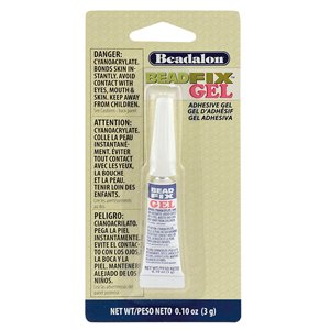 BeadFix SuperFast Adhesive Gel, Water-Resistant, Quick-Setting, 3 g / .11 oz [NO CANADA ORDERS/NO AIR SHIPPING]