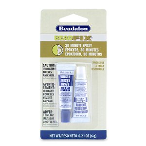 Beadfix Adhesive 2-Part Epoxy, 6 g / 0.21 oz [NO AIR SHIPPING]