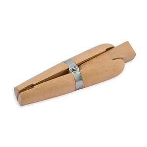 Wooden Ring/Wire Clamp, with Leather Tip Inserts & Wedge, Guides Wire onto Mandrels, Holds Rings for Finishing