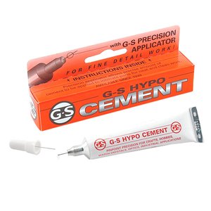 G-S Hypo Cement, with Precision Applicator, 0.33 oz / 9.4 g, Made in USA [NO AIR SHIPPING]