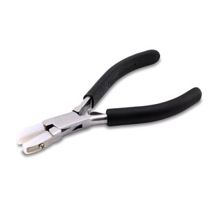 Nylon Jaw Pliers, Flat Nose, Tip Size: 0.32 in x 0.80 in / 8 mm x 20 mm, 1-Screw Attachment, 5 in / 12.7 cm