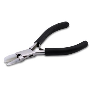 Nylon Jaw Pliers, Flat & Round Nose, Flat: 0.32 in x 0.80 in / 8 mm x 20 mm, Round: 0.78 in / 20 mm, Tapered From 0.08 in - 0.27 in / 2 mm - 7 mm, 5 in / 12.7 cm